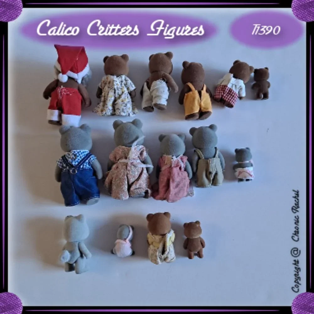 15-Pack Vintage Bear Figures